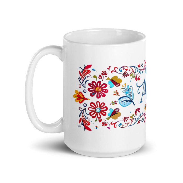 Ace Exclusive Name Art Piece Home Office Work Coffee Mug Mexican Spanish Pride Gift Cup One-Of-A-Kind Calligraphy White Glossy Mug | A14 Mexicada