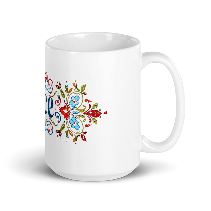 Ace Exclusive Name Art Piece Home Office Work Coffee Mug Mexican Spanish Pride Gift Cup One - Of - A - Kind Calligraphy White Glossy Mug | A15 - Mexicada