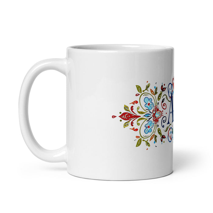 Ace Exclusive Name Art Piece Home Office Work Coffee Mug Mexican Spanish Pride Gift Cup One - Of - A - Kind Calligraphy White Glossy Mug | A15 - Mexicada