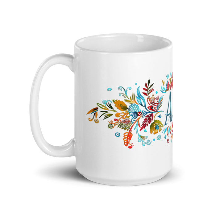 Ace Exclusive Name Art Piece Home Office Work Coffee Mug Mexican Spanish Pride Gift Cup One - Of - A - Kind Calligraphy White Glossy Mug | A16 - Mexicada