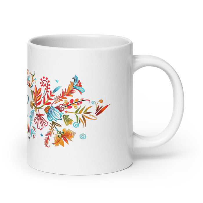 Ace Exclusive Name Art Piece Home Office Work Coffee Mug Mexican Spanish Pride Gift Cup One - Of - A - Kind Calligraphy White Glossy Mug | A16 - Mexicada