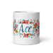 Ace Exclusive Name Art Piece Home Office Work Coffee Mug Mexican Spanish Pride Gift Cup One-Of-A-Kind Calligraphy White Glossy Mug | A16 Mexicada