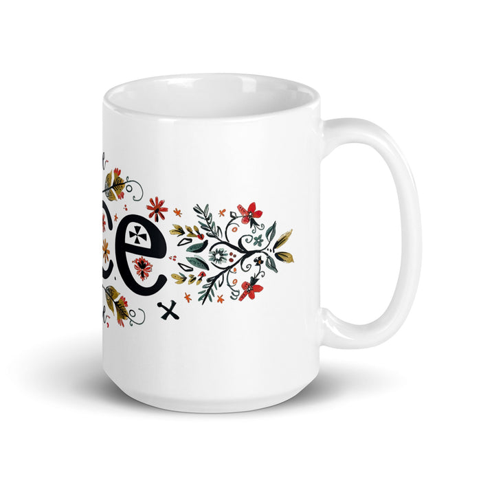 Ace Exclusive Name Art Piece Home Office Work Coffee Mug Mexican Spanish Pride Gift Cup One - Of - A - Kind Calligraphy White Glossy Mug | A17 - Mexicada