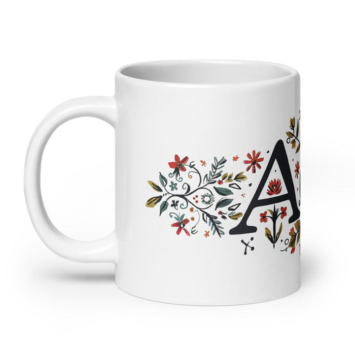 Ace Exclusive Name Art Piece Home Office Work Coffee Mug Mexican Spanish Pride Gift Cup One - Of - A - Kind Calligraphy White Glossy Mug | A17 - Mexicada