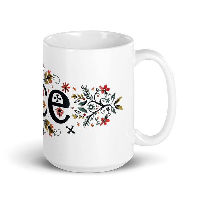 Ace Exclusive Name Art Piece Home Office Work Coffee Mug Mexican Spanish Pride Gift Cup One-Of-A-Kind Calligraphy White Glossy Mug | A17 Mexicada 15 oz