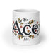 Ace Exclusive Name Art Piece Home Office Work Coffee Mug Mexican Spanish Pride Gift Cup One-Of-A-Kind Calligraphy White Glossy Mug | A17 Mexicada