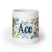 Ace Exclusive Name Art Piece Home Office Work Coffee Mug Mexican Spanish Pride Gift Cup One - Of - A - Kind Calligraphy White Glossy Mug | A20 - Mexicada