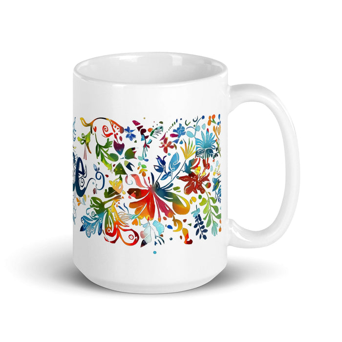 Ace Exclusive Name Art Piece Home Office Work Coffee Mug Mexican Spanish Pride Gift Cup One-Of-A-Kind Calligraphy White Glossy Mug | A20 Mexicada 15 oz