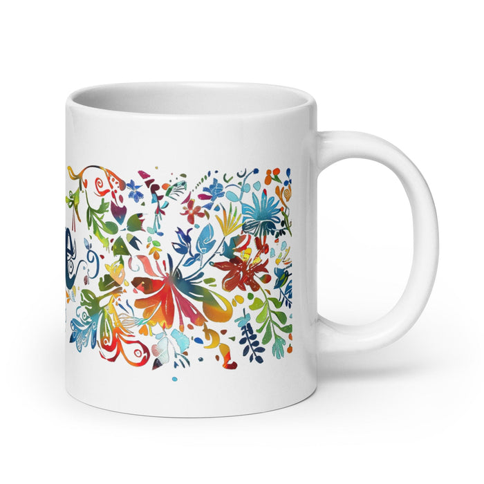 Ace Exclusive Name Art Piece Home Office Work Coffee Mug Mexican Spanish Pride Gift Cup One-Of-A-Kind Calligraphy White Glossy Mug | A20 Mexicada 20 oz