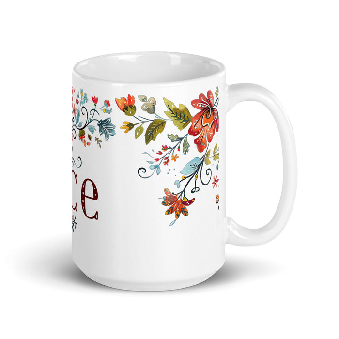 Ace Exclusive Name Art Piece Home Office Work Coffee Mug Mexican Spanish Pride Gift Cup One - Of - A - Kind Calligraphy White Glossy Mug | A21 - Mexicada