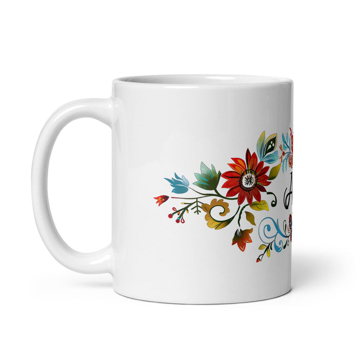 Ace Exclusive Name Art Piece Home Office Work Coffee Mug Mexican Spanish Pride Gift Cup One - Of - A - Kind Calligraphy White Glossy Mug | A22 - Mexicada