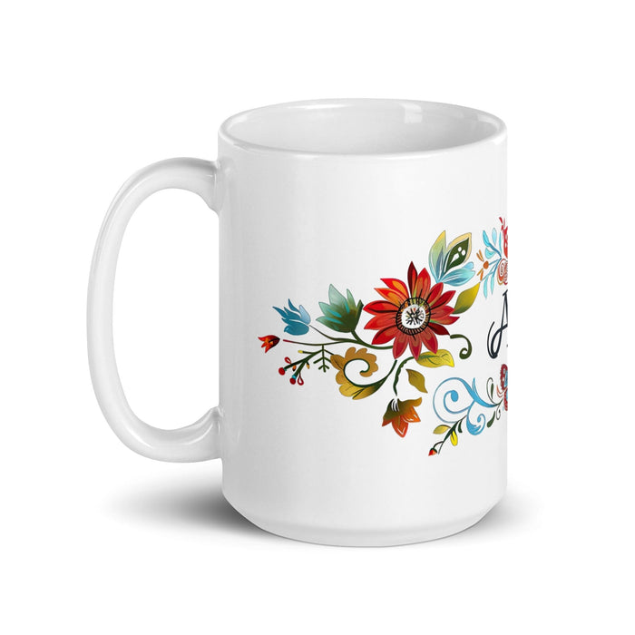 Ace Exclusive Name Art Piece Home Office Work Coffee Mug Mexican Spanish Pride Gift Cup One-Of-A-Kind Calligraphy White Glossy Mug | A22 Mexicada