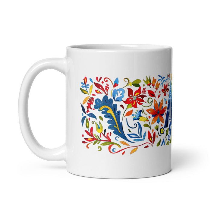 Ace Exclusive Name Art Piece Home Office Work Coffee Mug Mexican Spanish Pride Gift Cup One - Of - A - Kind Calligraphy White Glossy Mug | A27 - Mexicada