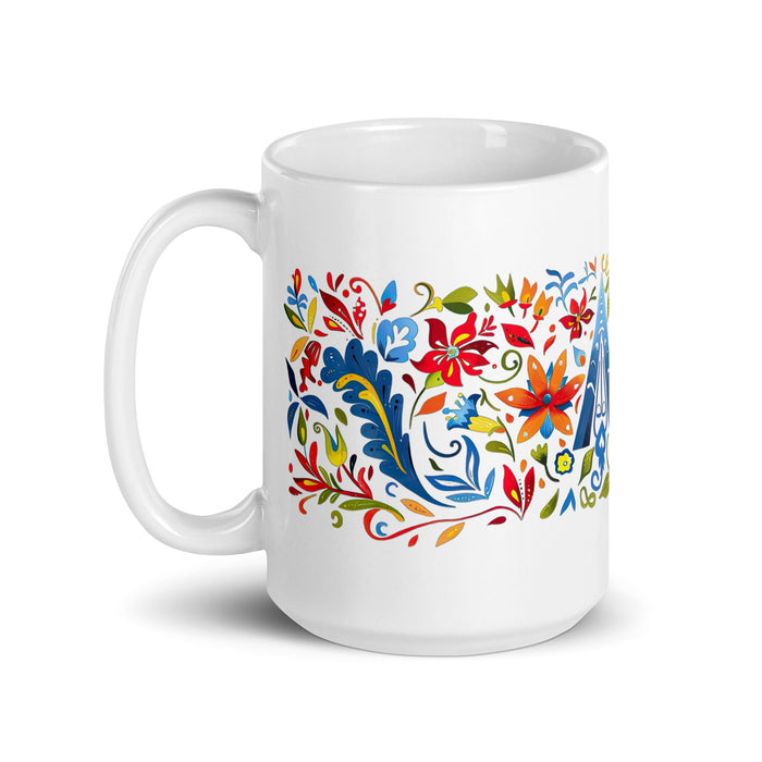 Ace Exclusive Name Art Piece Home Office Work Coffee Mug Mexican Spanish Pride Gift Cup One - Of - A - Kind Calligraphy White Glossy Mug | A27 - Mexicada