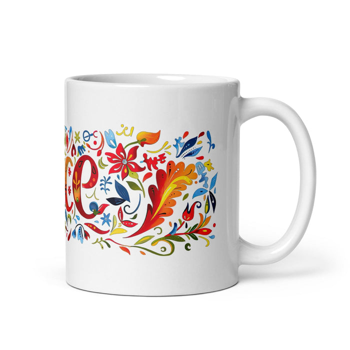 Ace Exclusive Name Art Piece Home Office Work Coffee Mug Mexican Spanish Pride Gift Cup One-Of-A-Kind Calligraphy White Glossy Mug | A27 Mexicada 11 oz