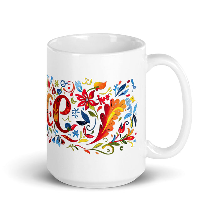 Ace Exclusive Name Art Piece Home Office Work Coffee Mug Mexican Spanish Pride Gift Cup One-Of-A-Kind Calligraphy White Glossy Mug | A27 Mexicada 15 oz