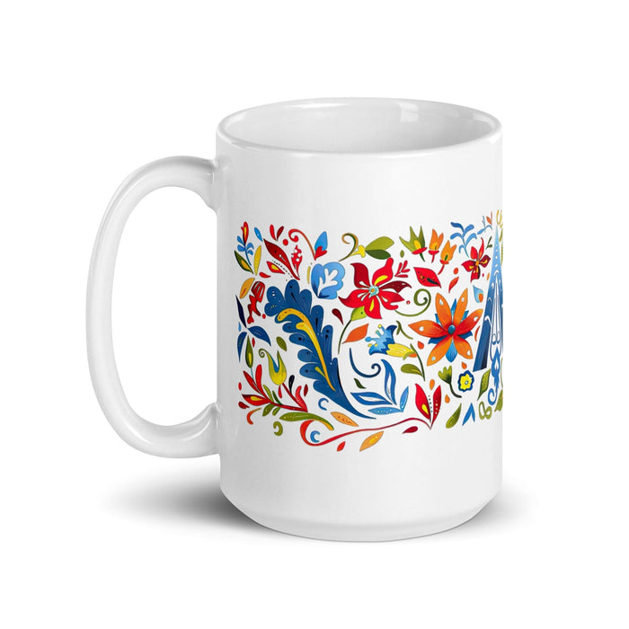 Ace Exclusive Name Art Piece Home Office Work Coffee Mug Mexican Spanish Pride Gift Cup One-Of-A-Kind Calligraphy White Glossy Mug | A27 Mexicada