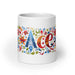 Ace Exclusive Name Art Piece Home Office Work Coffee Mug Mexican Spanish Pride Gift Cup One-Of-A-Kind Calligraphy White Glossy Mug | A27 Mexicada