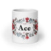 Ace Exclusive Name Art Piece Home Office Work Coffee Mug Mexican Spanish Pride Gift Cup One - Of - A - Kind Calligraphy White Glossy Mug | A4 - Mexicada