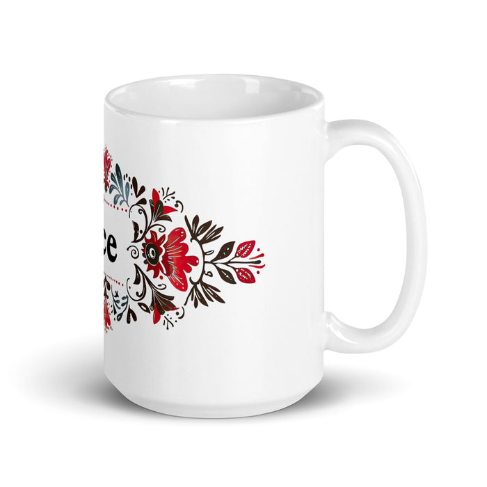 Ace Exclusive Name Art Piece Home Office Work Coffee Mug Mexican Spanish Pride Gift Cup One - Of - A - Kind Calligraphy White Glossy Mug | A4 - Mexicada