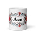 Ace Exclusive Name Art Piece Home Office Work Coffee Mug Mexican Spanish Pride Gift Cup One-Of-A-Kind Calligraphy White Glossy Mug | A4 Mexicada