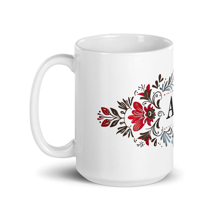 Ace Exclusive Name Art Piece Home Office Work Coffee Mug Mexican Spanish Pride Gift Cup One-Of-A-Kind Calligraphy White Glossy Mug | A4 Mexicada