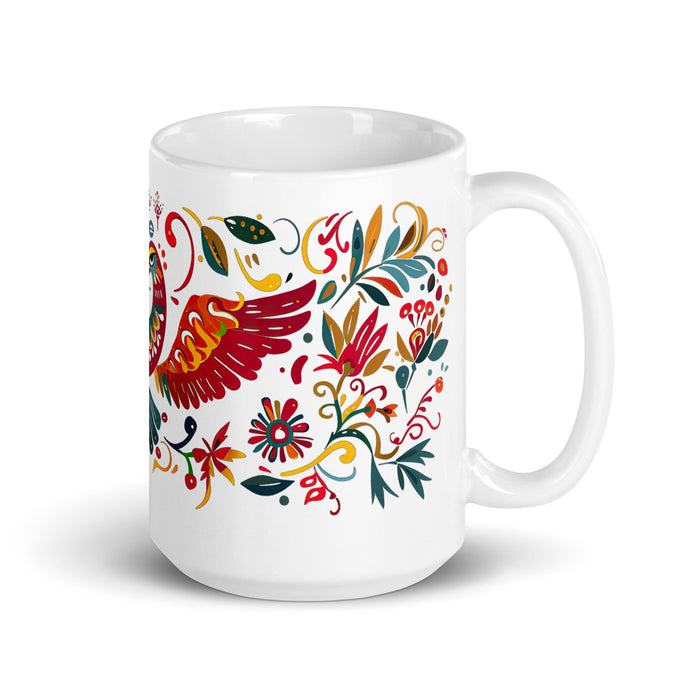 Ace Exclusive Name Art Piece Home Office Work Coffee Mug Mexican Spanish Pride Gift Cup One - Of - A - Kind Calligraphy White Glossy Mug | A5 - Mexicada