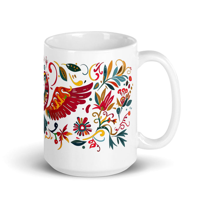 Ace Exclusive Name Art Piece Home Office Work Coffee Mug Mexican Spanish Pride Gift Cup One-Of-A-Kind Calligraphy White Glossy Mug | A5 Mexicada 15 oz