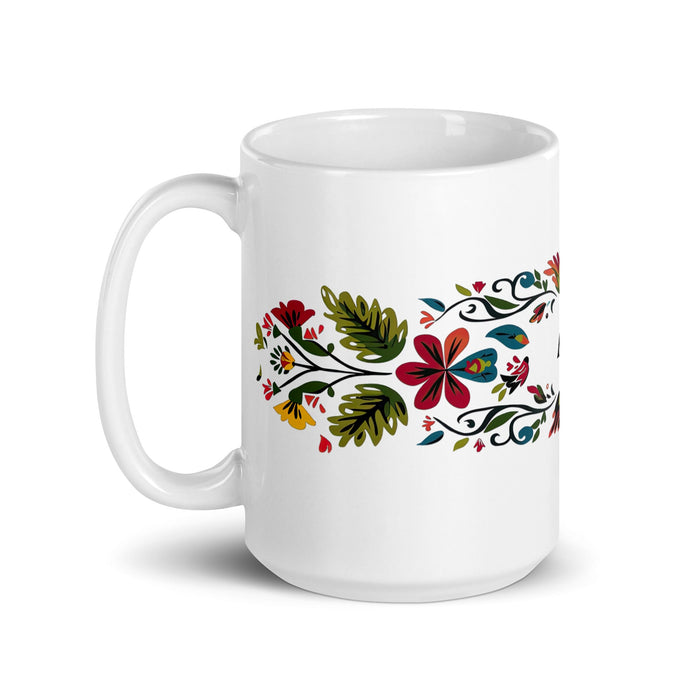 Ace Exclusive Name Art Piece Home Office Work Coffee Mug Mexican Spanish Pride Gift Cup One - Of - A - Kind Calligraphy White Glossy Mug | A6 - Mexicada