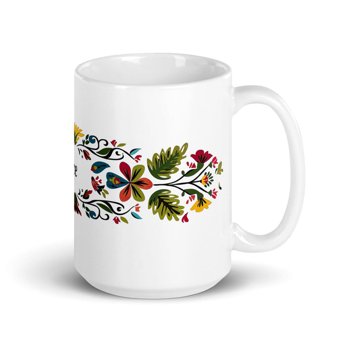 Ace Exclusive Name Art Piece Home Office Work Coffee Mug Mexican Spanish Pride Gift Cup One-Of-A-Kind Calligraphy White Glossy Mug | A6 Mexicada 15 oz