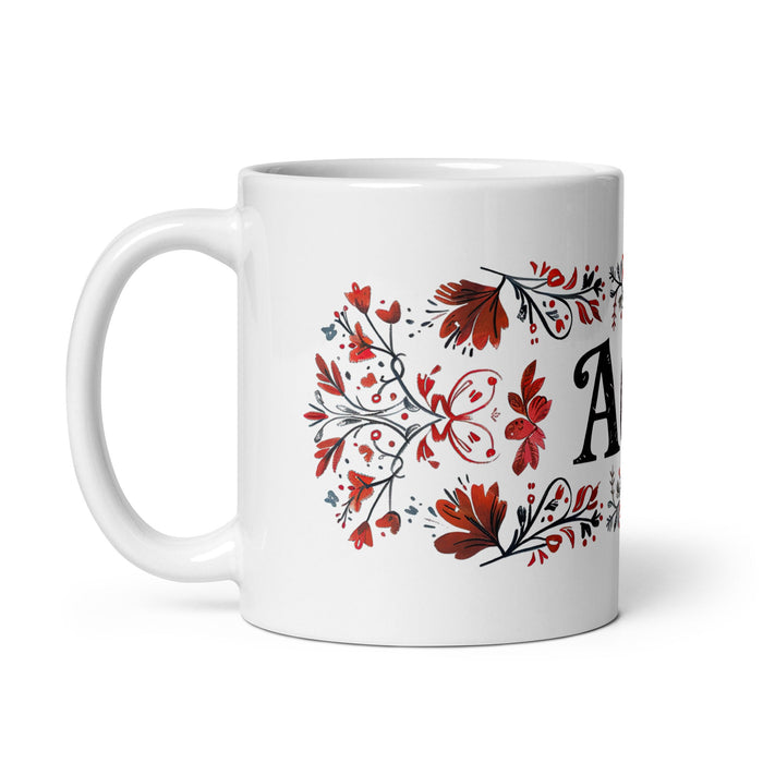 Ace Exclusive Name Art Piece Home Office Work Coffee Mug Mexican Spanish Pride Gift Cup One - Of - A - Kind Calligraphy White Glossy Mug | A7 - Mexicada