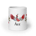 Ace Exclusive Name Art Piece Home Office Work Coffee Mug Mexican Spanish Pride Gift Cup One - Of - A - Kind Calligraphy White Glossy Mug | S1 - Mexicada