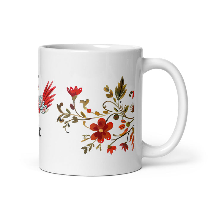 Ace Exclusive Name Art Piece Home Office Work Coffee Mug Mexican Spanish Pride Gift Cup One - Of - A - Kind Calligraphy White Glossy Mug | S1 - Mexicada