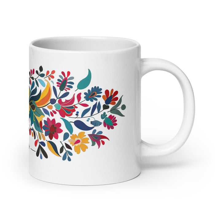 Adalberto Exclusive Name Art Piece Home Office Work Coffee Mug Mexican Spanish Pride Gift Cup One - Of - A - Kind Calligraphy White Glossy Mug | A2 - Mexicada