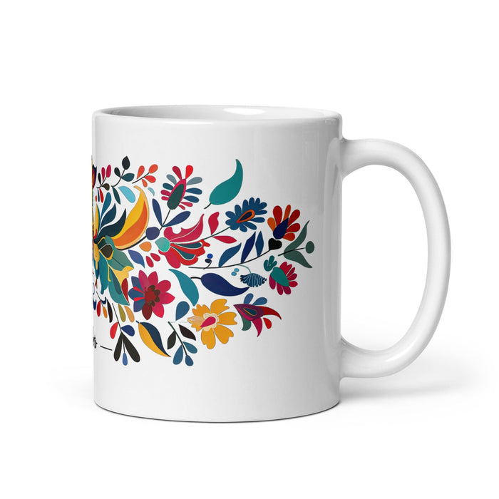 Adalberto Exclusive Name Art Piece Home Office Work Coffee Mug Mexican Spanish Pride Gift Cup One - Of - A - Kind Calligraphy White Glossy Mug | A2 - Mexicada