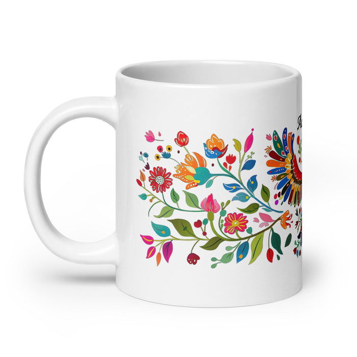 Adalberto Exclusive Name Art Piece Home Office Work Coffee Mug Mexican Spanish Pride Gift Cup One - Of - A - Kind Calligraphy White Glossy Mug | A3 - Mexicada