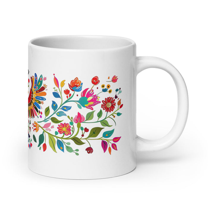 Adalberto Exclusive Name Art Piece Home Office Work Coffee Mug Mexican Spanish Pride Gift Cup One - Of - A - Kind Calligraphy White Glossy Mug | A3 - Mexicada