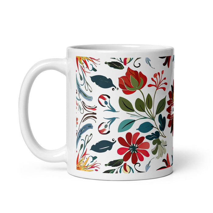 Adalberto Exclusive Name Art Piece Home Office Work Coffee Mug Mexican Spanish Pride Gift Cup One-Of-A-Kind Calligraphy White Glossy Mug | A4 Mexicada