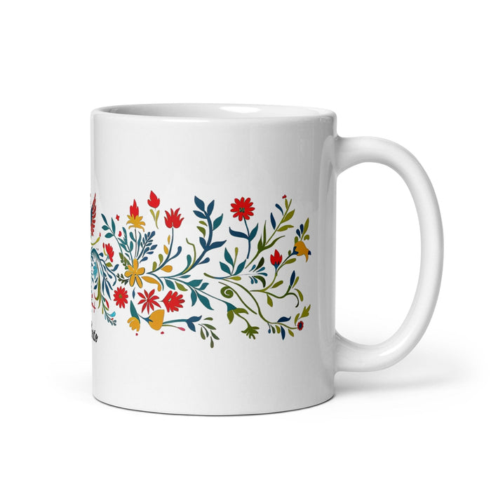 Adalberto Exclusive Name Art Piece Home Office Work Coffee Mug Mexican Spanish Pride Gift Cup One-Of-A-Kind Calligraphy White Glossy Mug | A5 Mexicada 11 oz