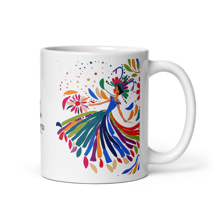 Adalberto Exclusive Name Art Piece Home Office Work Coffee Mug Mexican Spanish Pride Gift Cup One - Of - A - Kind Calligraphy White Glossy Mug | A6 - Mexicada