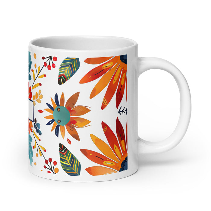 Adán Exclusive Name Art Piece Home Office Work Coffee Mug Mexican Spanish Pride Gift Cup One - Of - A - Kind Calligraphy White Glossy Mug | A1 - Mexicada