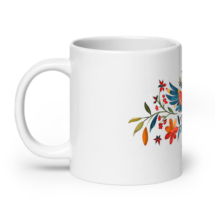 Adán Exclusive Name Art Piece Home Office Work Coffee Mug Mexican Spanish Pride Gift Cup One - Of - A - Kind Calligraphy White Glossy Mug | A10 - Mexicada