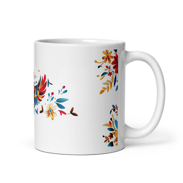 Adán Exclusive Name Art Piece Home Office Work Coffee Mug Mexican Spanish Pride Gift Cup One-Of-A-Kind Calligraphy White Glossy Mug | A12 Mexicada 11 oz