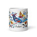 Adán Exclusive Name Art Piece Home Office Work Coffee Mug Mexican Spanish Pride Gift Cup One - Of - A - Kind Calligraphy White Glossy Mug | A14 - Mexicada