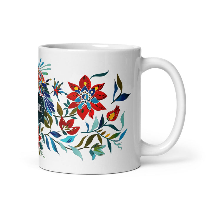 Adán Exclusive Name Art Piece Home Office Work Coffee Mug Mexican Spanish Pride Gift Cup One-Of-A-Kind Calligraphy White Glossy Mug | A15 Mexicada 11 oz