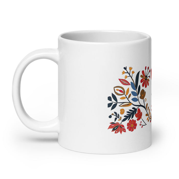 Adán Exclusive Name Art Piece Home Office Work Coffee Mug Mexican Spanish Pride Gift Cup One - Of - A - Kind Calligraphy White Glossy Mug | A2 - Mexicada