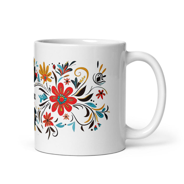 Adán Exclusive Name Art Piece Home Office Work Coffee Mug Mexican Spanish Pride Gift Cup One-Of-A-Kind Calligraphy White Glossy Mug | A4 Mexicada 11 oz