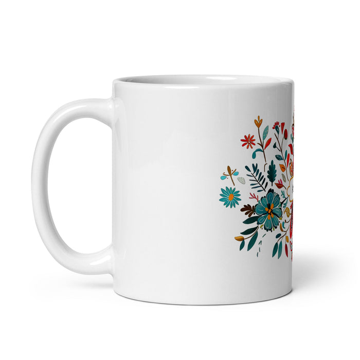 Adán Exclusive Name Art Piece Home Office Work Coffee Mug Mexican Spanish Pride Gift Cup One - Of - A - Kind Calligraphy White Glossy Mug | A7 - Mexicada