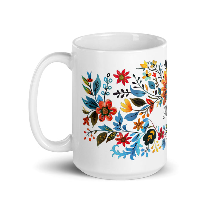 Addison Exclusive Name Art Piece Home Office Work Coffee Mug Mexican Spanish Pride Gift Cup One - Of - A - Kind Calligraphy White Glossy Mug | A1 - Mexicada