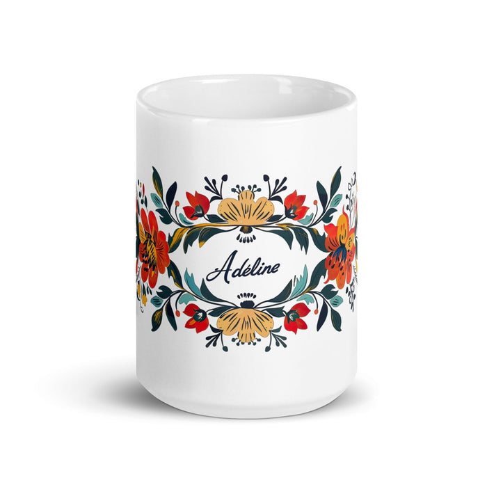 Addison Exclusive Name Art Piece Home Office Work Coffee Mug Mexican Spanish Pride Gift Cup One - Of - A - Kind Calligraphy White Glossy Mug | A1 - Mexicada